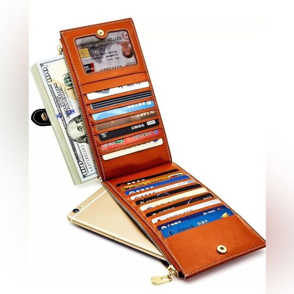 ANDOILT Unisex Leather Wallet RFID - Picture 7 of 10